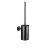 Portacepillo de Inodoro Gris Metalizado, Antiolor Acero Inoxidable 304 Montado en Pared Cepillo de Limpieza para Baño, Tipo Montado en Pared