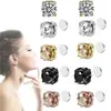 Pendientes Falsos de Venta Caliente Transfronterizos Europeos y Americanos para Hombres y Mujeres Sin Perforaciones, Pendientes de Circonita, Clips Magnéticos para Orejas de Circonita, Venta al por Mayor de Fabricantes de Pendientes