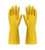 Guantes de látex industriales amarillos resistentes a ácidos y álcalis para limpieza doméstica de cocina, lavaplatos, lavandería, impermeables, antideslizantes, venta al por mayor en Guangzhou