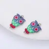 Accesorios populares de joyería de búho de Amazon accesorios para collar y pulsera DIY accesorios de joyería con impresión metálica accesorios