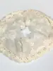 Elástico de Cabelo Scrunchie Listrado com Renda Estilo Coreano para Mulheres, Acessório de Cabelo Suave e Elegante, Elástico de Cabelo Scrunchie Estilo Coreano