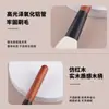Pincel Chanfrado para Blush, Pincel Chanfrado para Contorno com Cerdas de Pelo de Cabra Fino Ultra Macio, Pincel para Pó, Pincel de Maquiagem, Pincel Chanfrado para Cosméticos