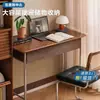 Escritorio Bauhaus para Uso Doméstico, Escritorio de Estudio para Estudiantes, Escritorio de Oficina para Adultos con Cajones, Escritorio Estrecho de Madera Maciza para Dormitorio de Apartamento Pequeño