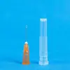 Suministrado directamente por el fabricante: agujas veterinarias desechables de plástico-acero con tapón de rosca, agujas para máquina dispensadora multicolor de acero inoxidable y agujas de jeringa
