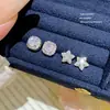Pendientes de Moda de Aguja de Plata 925 con Cubos de Perla de Venta Caliente Pendientes Dulces de Nicho de Gama Alta Pendientes de Diseño Exquisito