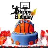 Decoración de Fiesta de Cumpleaños Temática de Baloncesto de la NBA para Nuevo Producto Transfronterizo - Bandera de Cumpleaños para Niño Topper para Pastel