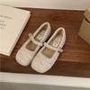 Zapatos de una sola pieza de alta gama con suela plana y forro de felpa, Zapatos cálidos de algodón para mujer, Nuevos zapatos de estilo francés 2026, Zapatos peludos Mary Jane de otoño e invierno