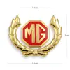 Pegatinas metálicas para coche logo de coche cubriendo arañazos pegatinas decorativas alas logo lateral pegatinas de logo de coche 3D tridimensional espiga de trigo metálica logo de coche