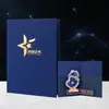 Certificado de Honor Personalizado A4 con Escultura de Papel Cielo Estrellado 3D, Portada de Certificado de Reconocimiento, Portafolio para Certificado de Reconocimiento con Núcleo Interior Impreso