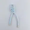 Nueva Moda Cuero DIY Llave de Coche Accesorios de Pareja Moda Cuerda Trenzada de PU Cadena de Bolso Cuerda Colgante