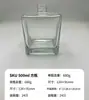 Botellas Cuadradas de Aromaterapia al por Mayor 50ml Botellas Vacías de Vidrio Alto Valor Estético Hogar Dormitorio Baño Botellas Difusoras Botellas de Vidrio Dosificadoras