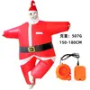 Fantasia Inflável de Natal Transfronteiriça Pinguim Elfo Chapéu Engraçado Roupa de Natal Roupa Inflável Fantasia de Mascote