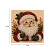 Kit DIY de Pintura de Diamante 5D de Natal da Amazon com Pérolas Papai Noel com Borda Impressa Decoração Feita à Mão