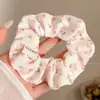 2026 Novo Estilo Estilo Floresta Elástico Alto Prendedor de Cabelo com Laço Preguiçoso, Corda de Cabelo para Rabo de Cavalo em Tecido de Renda para Mulheres