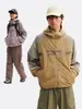 Chaqueta Impermeable para Exteriores Black Fleet para Senderismo y Montañismo para Hombres y Mujeres, Corte Holgado, Diseño Color-Block con Tiras Reflectantes