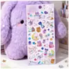 Pegatinas Infantiles de Cristal de Caramelo 3D de Animales Suaves y Lindos Estilo Japonés Conejo Pingüino Herrerillo Pegatinas Decorativas Hechas a Mano