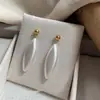 Pendientes de Perla con Forma de Gota de Agua Estilo Nuevo Simple, Lujo Ligero, Gama Alta, Elegantes, Estilo Femenino, Estilo Celebridad de Internet, Joyería de Lujo Ligero al por Mayor