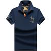 Camisa Polo Verão Paul masculina de manga curta meia manga gola lapela para homens de meia-idade solta plus size camiseta masculina