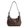 Bolso de Hombro Retro Simple de Nicho para Mujer 2024 Invierno Nueva Moda Bolso de Axila de Alta Gama Bolso Casual Tipo Dumpling