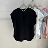 2026 Verão Novo Feminino Gola Redonda Estilo Japonês Morcego Solto Blusa Pulôver Roupa de Baixo ins Moda Feminina Camisa de Verão