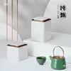 Nuevo Estilo Cuadrado Simple Grande pequeño tamaño Lata de Té Lata de Hierro Té Negro Té Verde Té Blanco Caja de Empaque Caja Vacía