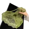 Diosa del Amor en Entrenamiento~Estilo Francés Lujo Ligero Ropa Interior Sexy de Satén con Encaje y Malla Calada con Lazo para Mujer