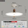 Lámpara de Dormitorio Simple Moderna Protección Ocular Lámpara Platillo Volador Estilo Vintage Francés Crema Personalidad Creativa Lámpara de Techo para Habitación Principal
