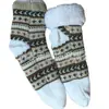 Fibra Acrílica Cálido y Cómodo Forro de Terciopelo de Algodón Tejido Jacquard para Adultos y Niños Zapatos y Calcetines de Casa para Interiores Fábrica Calcetines de Invierno Cómodos