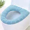 Venda Direta da Fábrica Almofada para Assento de Vaso Sanitário Doméstico Capa de Vaso Sanitário Espessada Limpeza Formato O Cor Nórdica. Almofada de Assento para Vaso Sanitário Bicolor