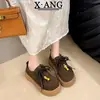 Zapatos Birkenstock de Cobertura Total de Piel de Vaca para Mujer, Zapatos Canguro, Nuevos Mocasines de Suela Gruesa Otoño 2026, Zapatos sin Cordones para Mujer