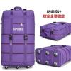 Bolsa de equipaje para transporte de equipaje de gran capacidad de tres capas, versión nueva mejorada, grande, con 6 ruedas y doble cinturón de seguridad, para deportes transfronterizos