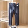 Marca Ropa para Hombre Otoño e Invierno Grueso Jeans Casuales para Hombre Pantalones Largos Rectos Ajustados para Hombres Jóvenes 10713 Engrosado