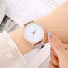 Reloj de Moda de Lujo para Mujer Reloj de Cuero para Dama Sencillo Brazalete de Cuarzo Reloj de Pulsera Reloj para Mujer