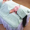 Toalha especial para suit de salão de beleza com buraco toalha de cama turbante para gerenciamento de pele toalha de banho macia absorvente sem fiapos