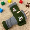Guantes Personalizados para Otoño e Invierno, Guantes de Punto Cálidos y de Moda para Mujer, Moda Transfronteriza Guantes Bordados Patchwork Cálidos