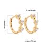 Aretes de Amor Europeos y Americanos Circonita Amor Lazo Aretes Redondos Aretes de Lujo Ligero Aretes con Sentido de Diseño de Nicho