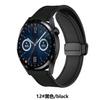 Correa magnética de cuero de silicona de color sólido para correa Samsung iwatch de 20/22 mm correa de comercio exterior al por mayor