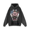 Suéter con capucha y estampado de calavera retro de calle alta europea y americana para hombres y mujeres, camiseta de manga larga de hip hop de calle oscura, sudadera con capucha de moda