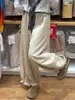 Pantalones casuales cortos marrones para mujer, otoño, talla grande, holgados, adelgazantes, petite, fluidos, pierna ancha, tipo globo