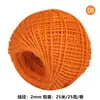 Cuerda de Cáñamo Colorida de 2 mm Hilo de Algodón de 2 mm de Grosor Cuerda Tejida a Mano Materiales Hechos a Mano para Jardín de Infantes Cuerda para Decoración Navideña