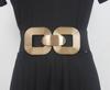 Cinturón elástico exterior con hebilla de metal y cintura ancha para mujer, decoración para falda, camisa, abrigo, cinturón elástico de moda para todo tipo de combinaciones