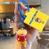 Máquina de Música Divertida Original de Crayon Shin-chan Juguete Pequeño de Descompresión Educativo Shin-chan Máquina de DJ Colgante Pequeño Divertido Regalo