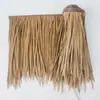 Rolo de Telhas de Palha Sintética, Palha Falsa, Pelo Plástico Artificial, Retardante de Chamas e Durável Decoração de Telhado Antigo para Exterior