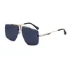 Gafas de Sol sin Marco de Venta Caliente Transfronteriza 2026 para Hombres, Gafas de Estilo Europeo y Americano de Gama Alta, Gafas de Sol Cuadradas con Protección UV para Mujer