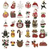 Mezcla de 30 colgantes de aleación de aceite con forma de árbol de Navidad, anciano, copo de nieve, alce, hechos a mano, para pulseras y accesorios de joyería.