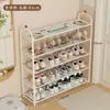Zapatero Simple para Entrada de Casa, Multicapa, Resistente y Duradero, Zapatero Pequeño Multicapa para Dormitorio, Estante de Almacenamiento para Entrada