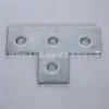 Conector de Esquina en T Conector Plano Placa Recta de 3 Agujeros Plano en Forma de L en Forma de C Conector de Acero en T