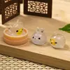 Micro-Paisaje Comida Linda y Pelotas de Juego Hogar de Animales Adornos Creativos de Escritorio Decoración de Coche Manualidades de Resina Adornos