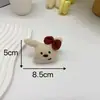 Nuevo estilo folk caricatura lindo super lindo peluche perrito conejo gatito broche moño bolsa ropa accesorios