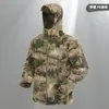 Chaqueta de Forro Polar Camuflaje Táctico Otoño e Invierno para Hombre, Deportes al Aire Libre, Forro Polar Táctico, Forro Cálido Engrosado